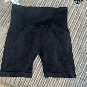 black  athletic biker shorts